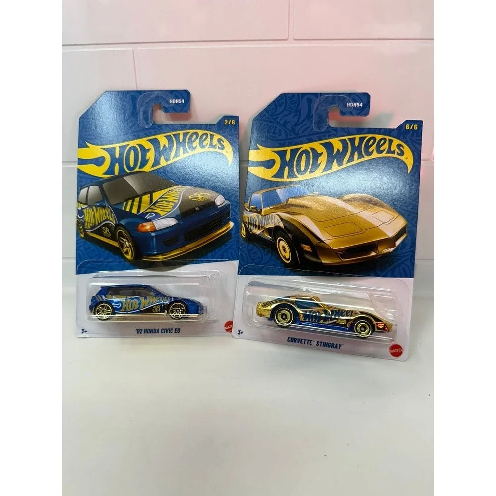 Hot Wheels 56th Anniversary 92 Honda Civic EG & Corvette Stingray Diecast Lot